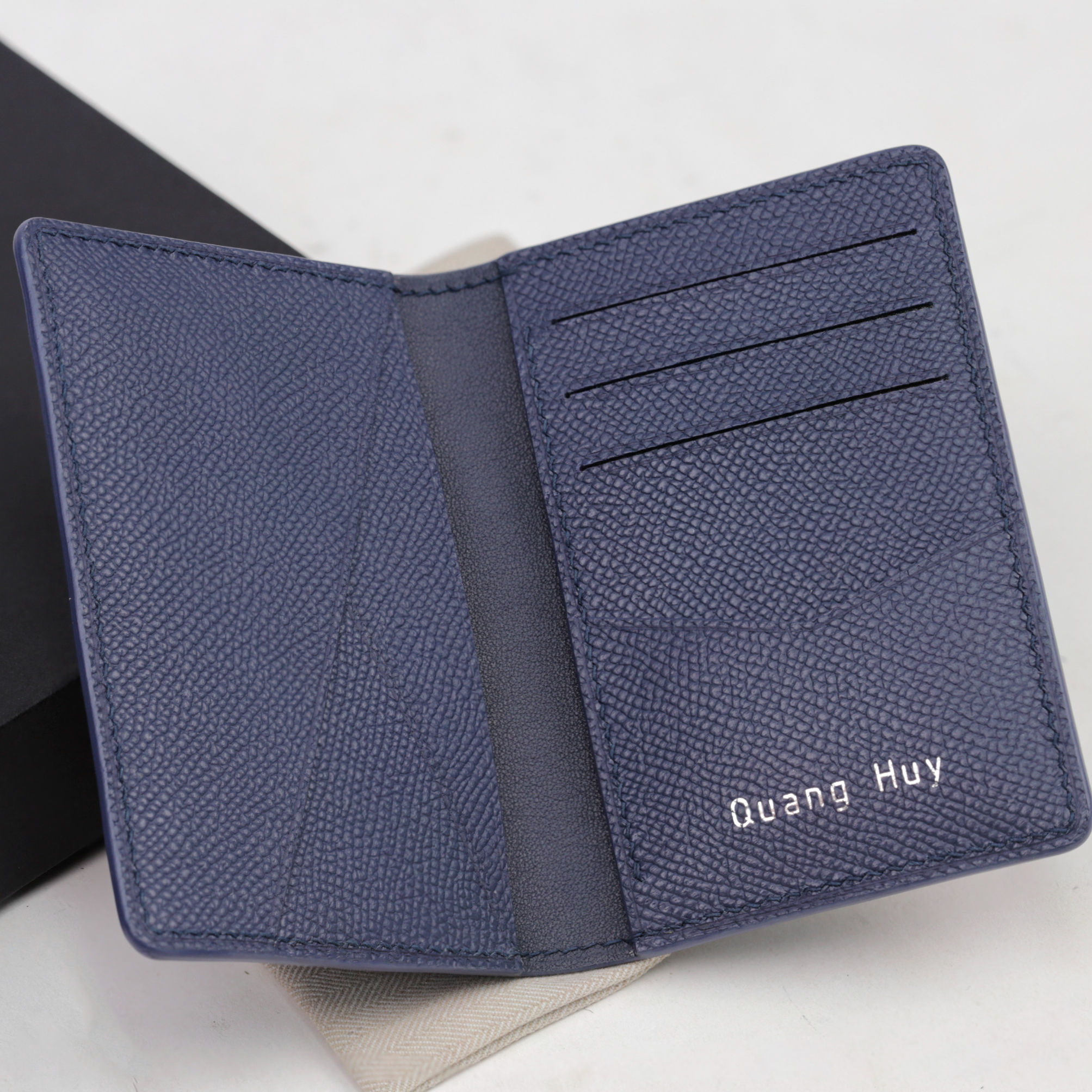 Card Gập 1515 - da espom cao cấp - chế tác thủ công