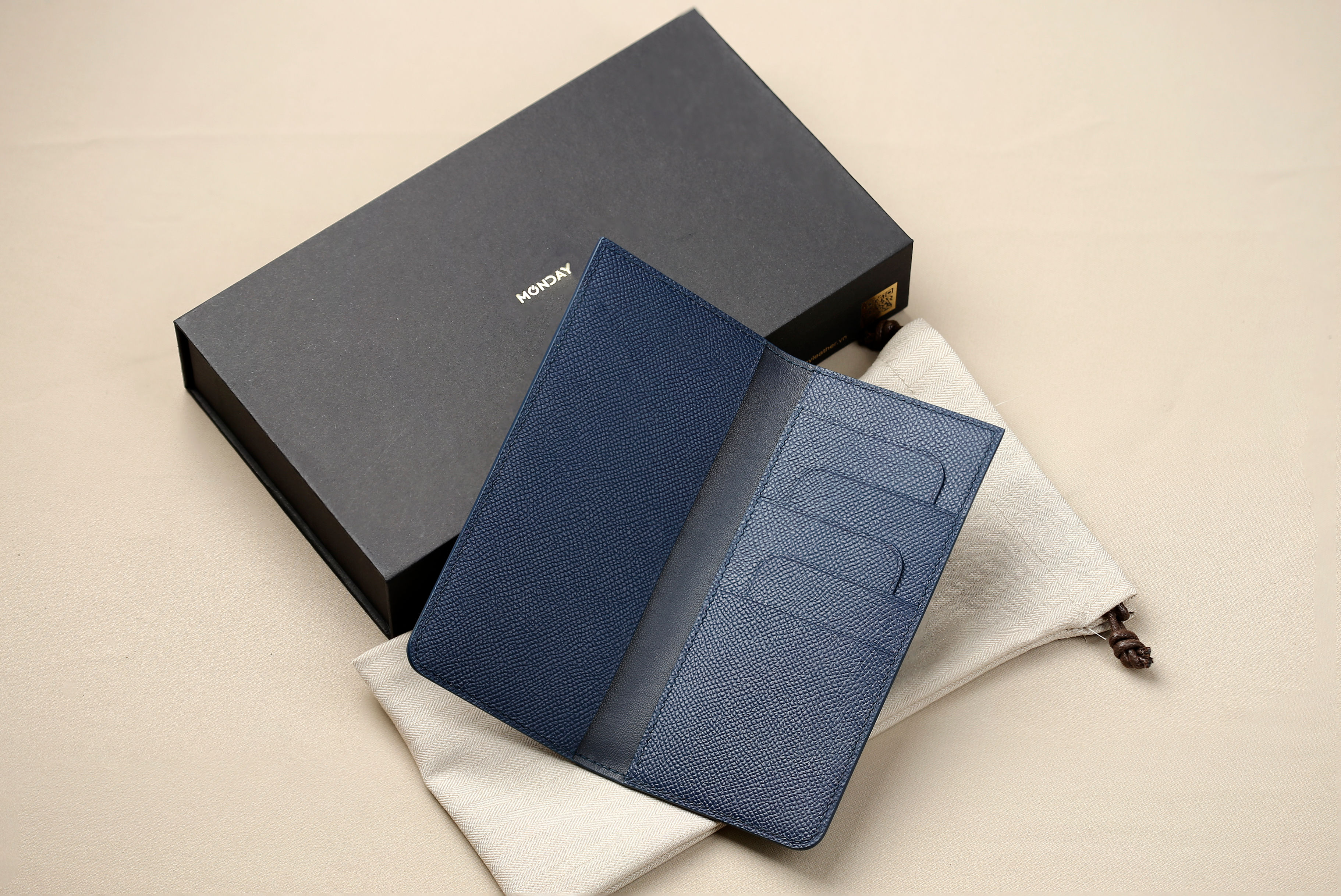 Ví dài 1204 - da espom cao cấp - chế tác thủ công