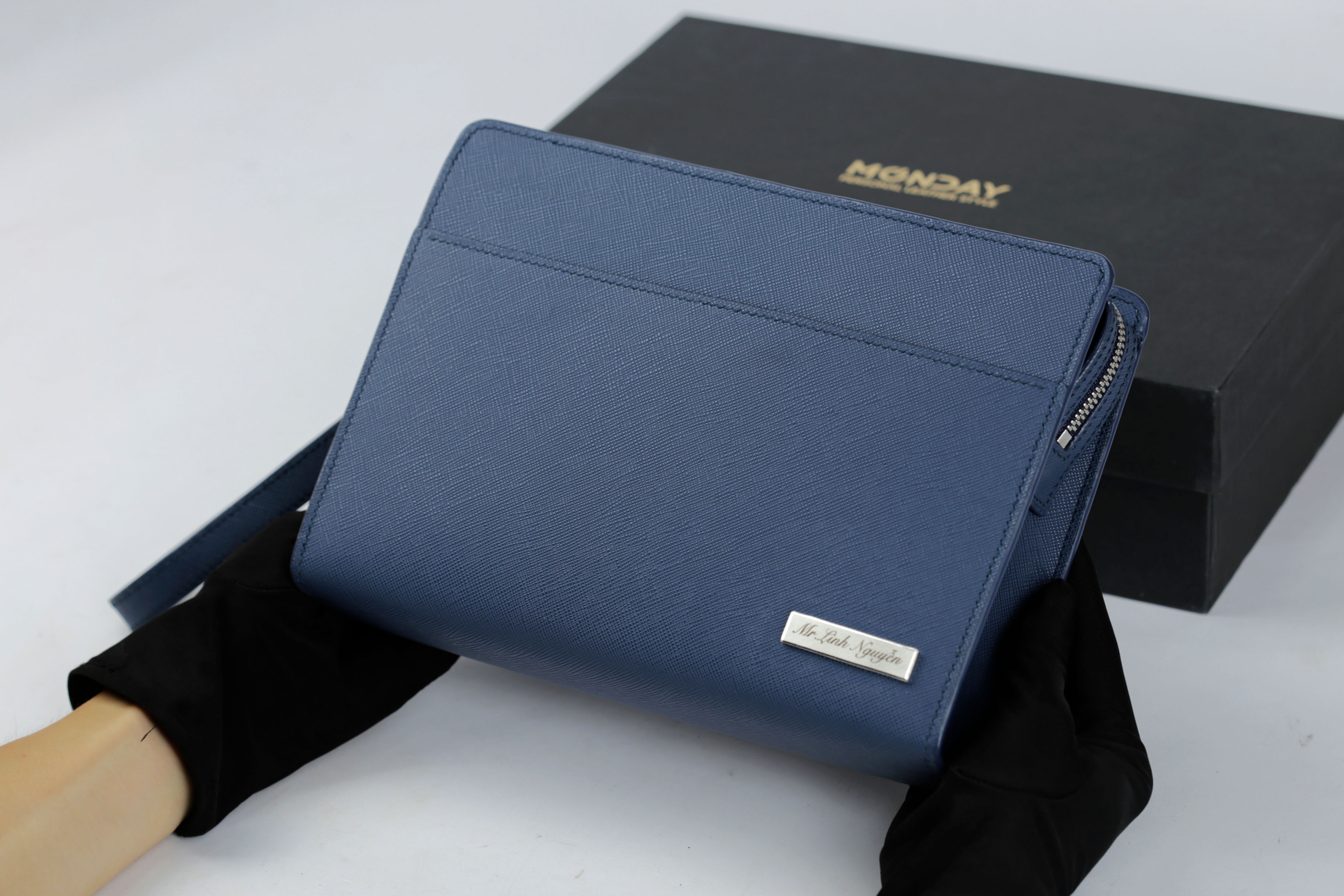 Clutch Cặp 1458 - da espom cao cấp - chế tác thủ công