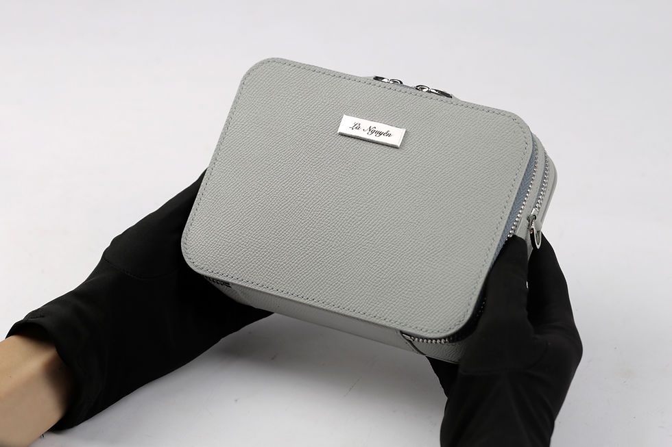 Thumbnail: Clutch Cặp 1431 - da espom cao cấp - chế tác thủ công