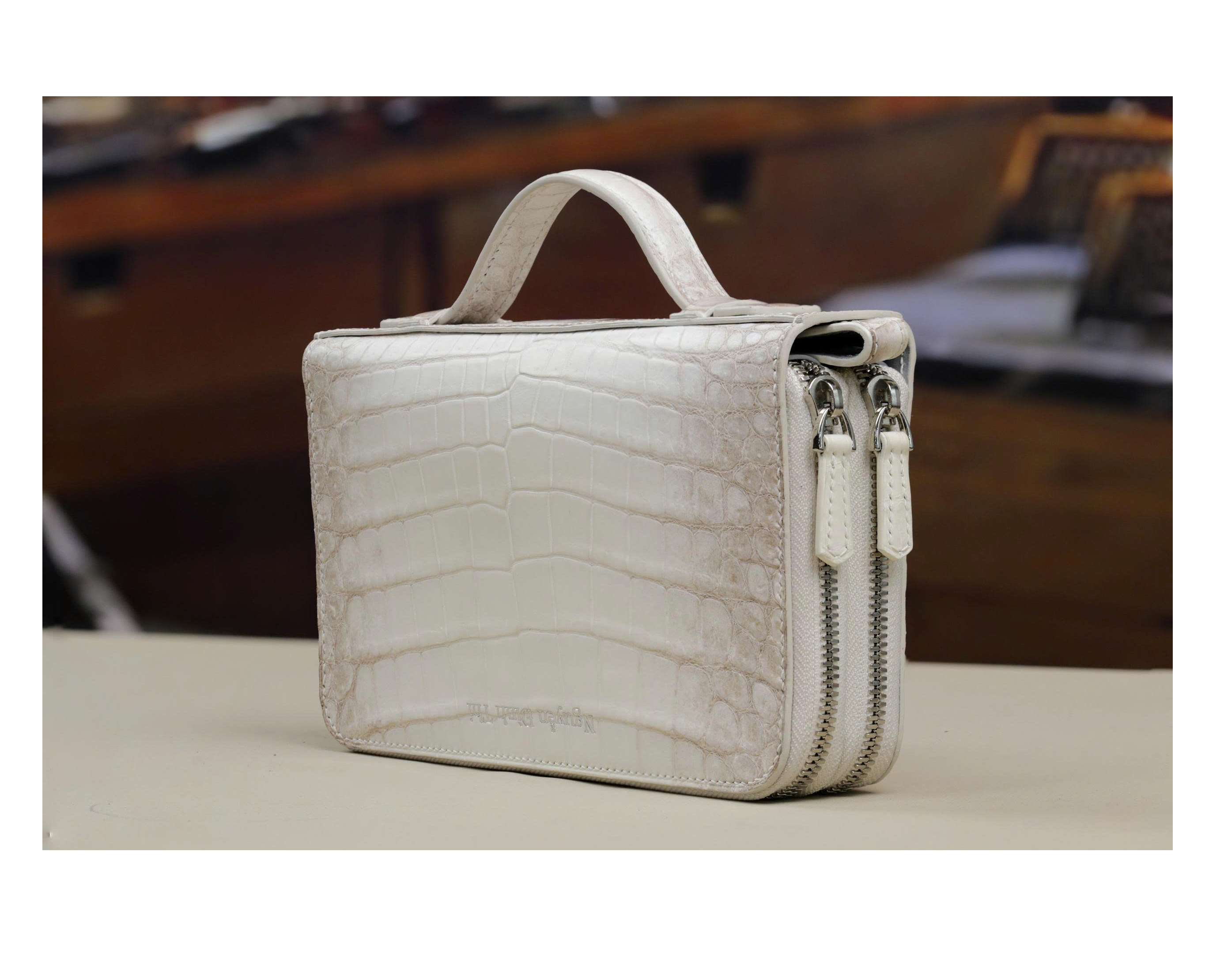 Clutch mini da cá sấu Himalaya 1574