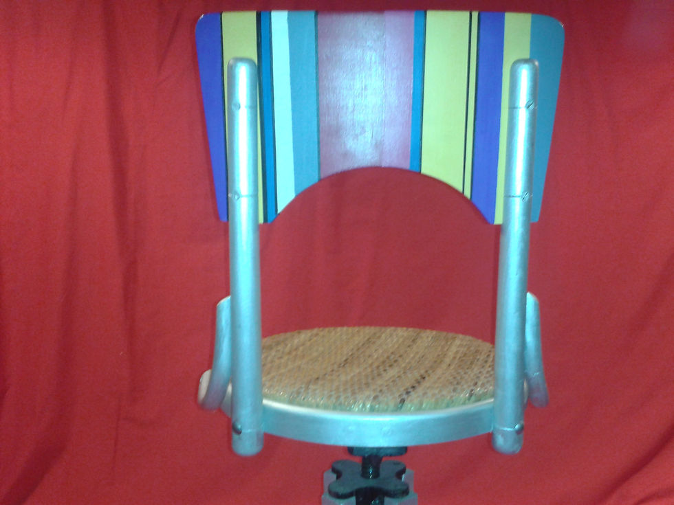 Miniatura: Silla giratoria rayas