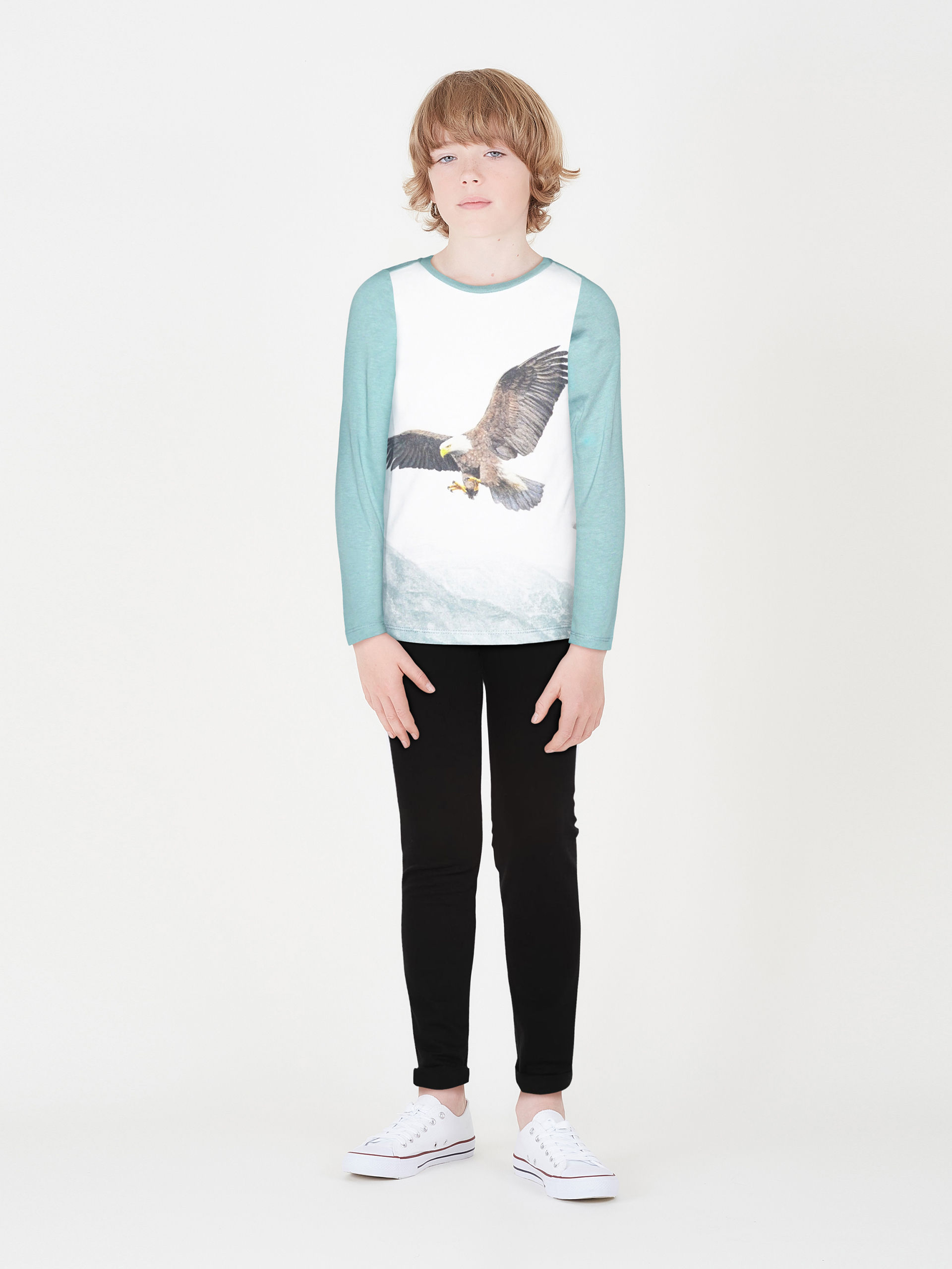 Kids Long Sleeve Eagle print T-Shirt(4-14yrs)