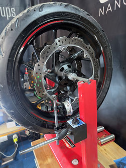 motorcycle brake disc warpage diall check