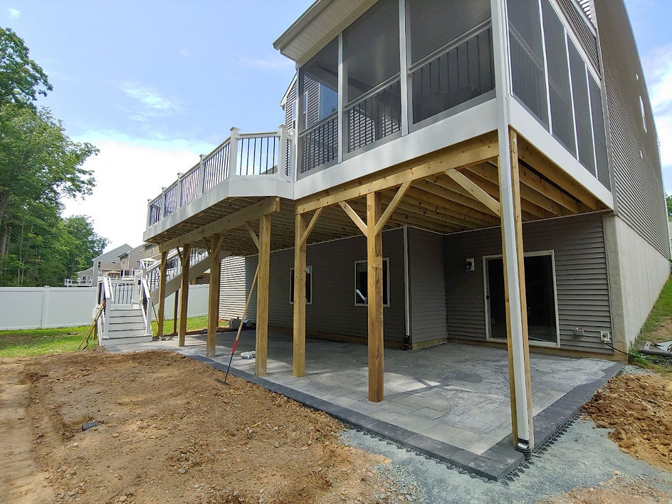 Trex Deck Screen Combo With EP Henry Paver Patio 2019 Remodel Max New