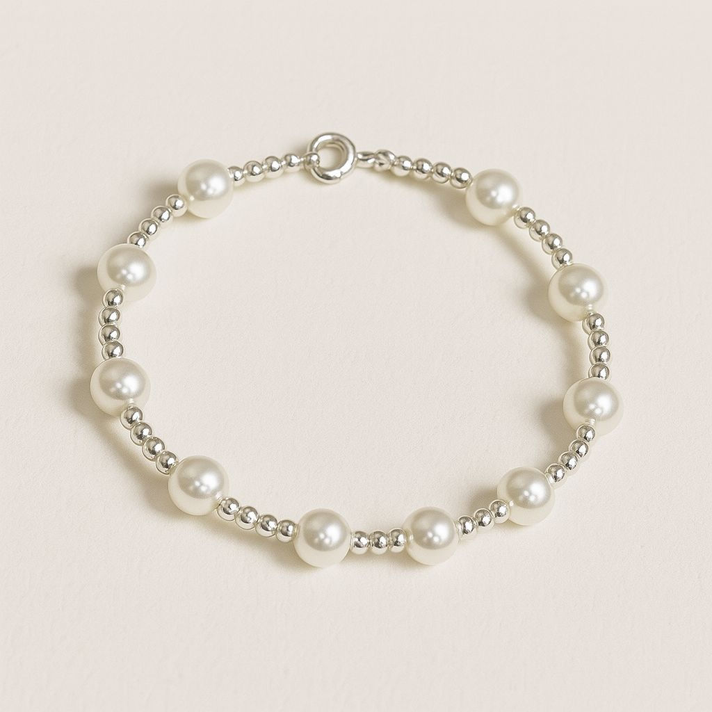 Pulsera Elástica con Perlas