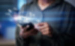 A man using an intuitive mobile app