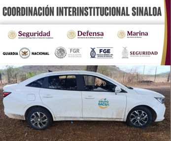 Grupo Interinstitucional recupera un sedán en Culiacán