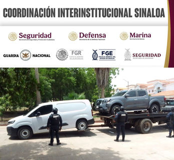 En labores de reconocimiento y seguridad, Grupo Interinstitucional recupera 6 vehículos robados en Culiacán