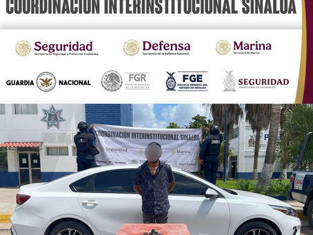 En Culiacán, el Grupo Interinstitucional recupera un vehÃculo con reporte de robo y asegura ponchallantas; hay 1 detenido