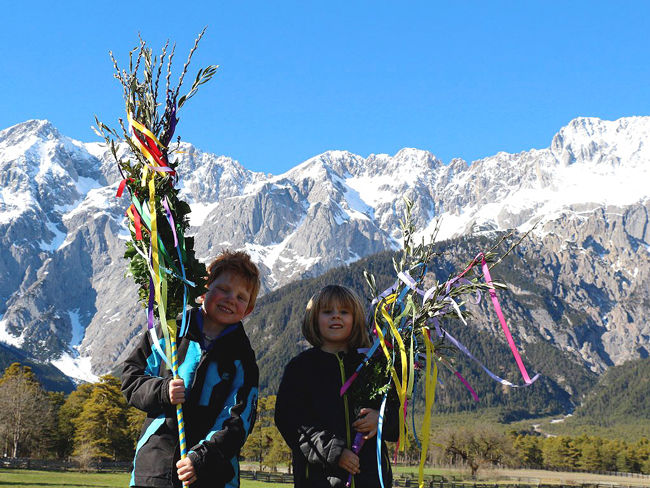 Mieminger Palmbuschen - gebunden am Steirerhof