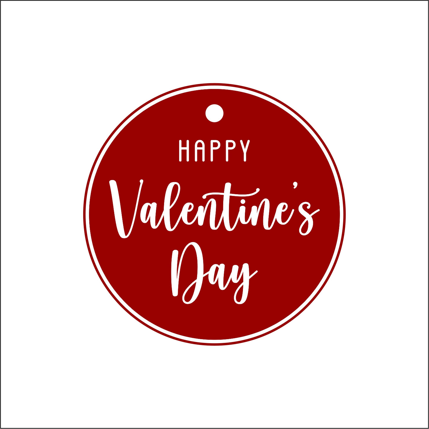 10 Tag Refill – Happy Valentine’s Day (Red)