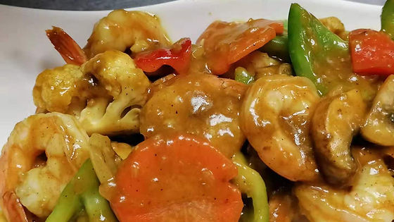 38. Curried Prawns with Vegetables