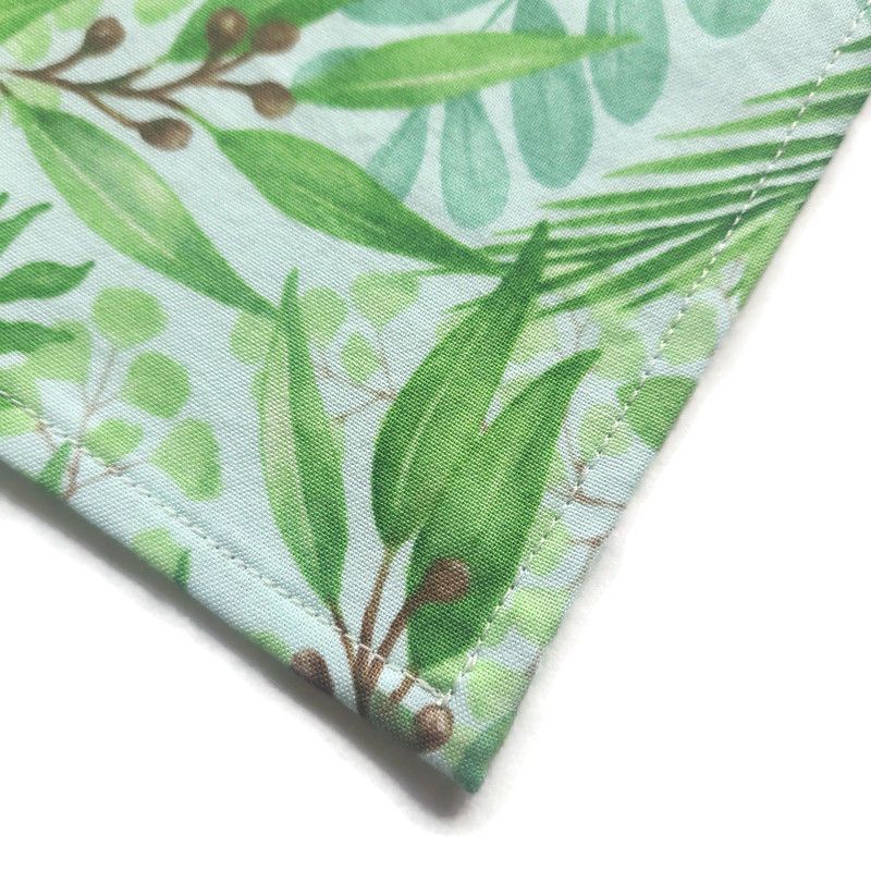 Thumbnail: Cotton Napkins - Botanical Monstera Eucalyptus Napkins