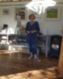 Naomi in her studio
