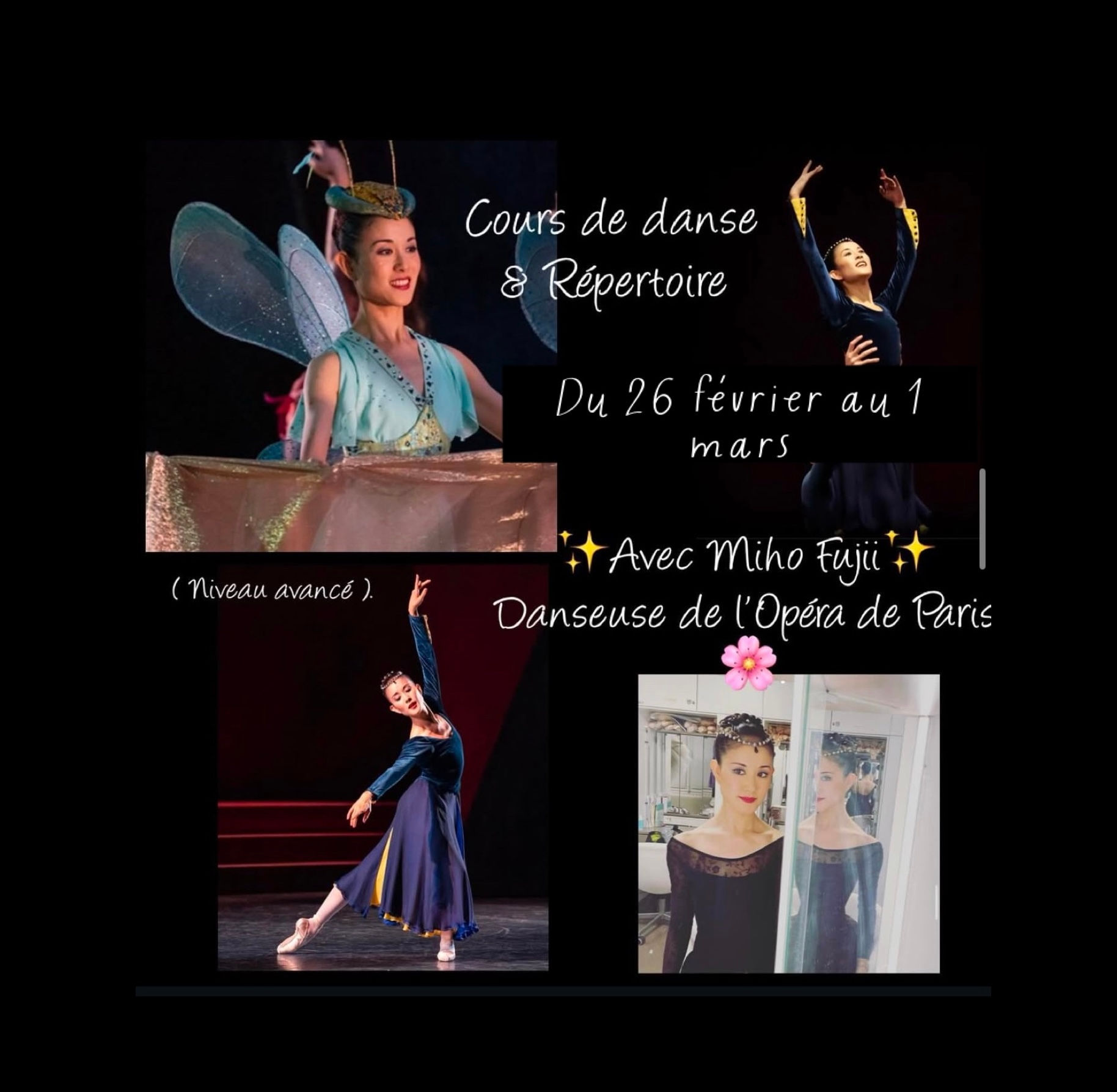 Stage de danse préprofessionnel du 26 février au 1 mars