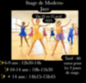 Stage de Modern Jazz
