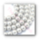 10mm Light Gray Pearl Opaque Baked Painted Glossy Round Glass Beads