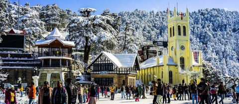 Manali:
 Manali snow mountains scenic travel destination
Shimla:
Shimla Mall Road colonial hill station view
Mussoorie:
 Mussoorie hills sunset panoramic view
Nainital:
 Nainital lake surrounded by mountains
Rishikesh:
 Lakshman Jhula bridge over Ganga river Rishikesh