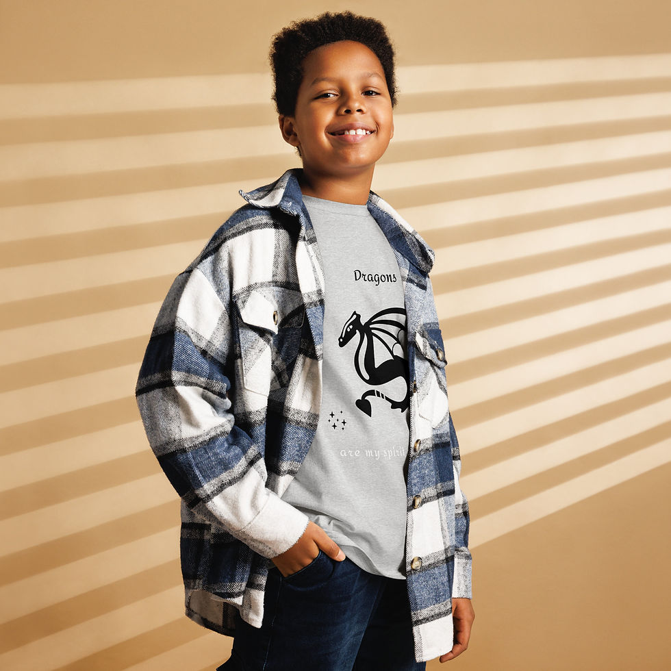 Thumbnail: Dragons are my spirit animal - Youth classic tee