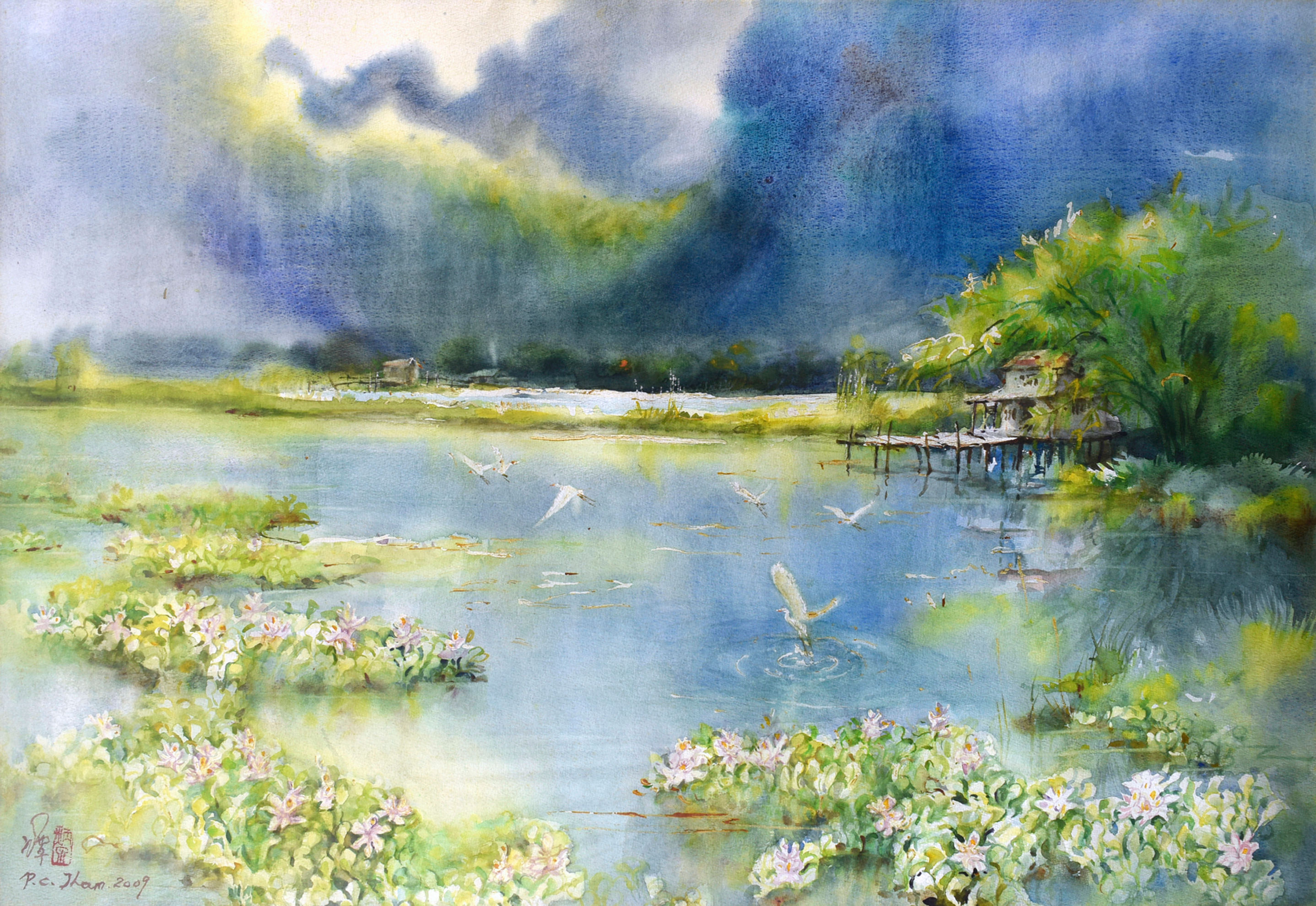 ENCHANTED LAKE LANDSCAPE IN IPOH, 2009 碧湖仙踪 | THAM PENG CHOON 谭炳泉