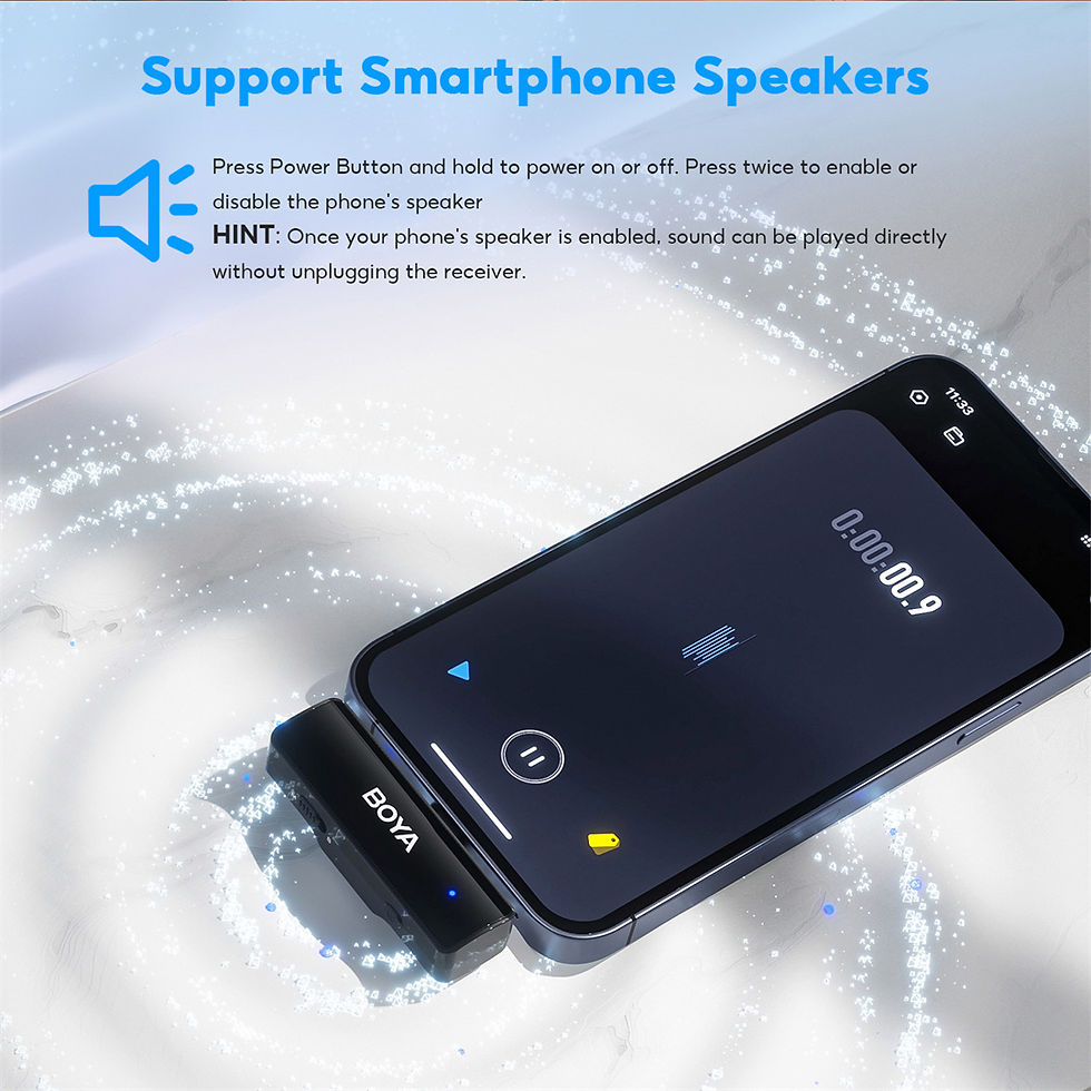 Thumbnail: BOYA BOYALINK A Wireless Lavalier Microphone for iPhone iPad Android Phones Type