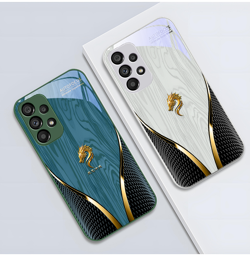 Thumbnail: Yellow Dragon Qi Pink for Samsung Galaxy S10 4G S20 11E 30 S21 21Fe 22 S24 Pro S