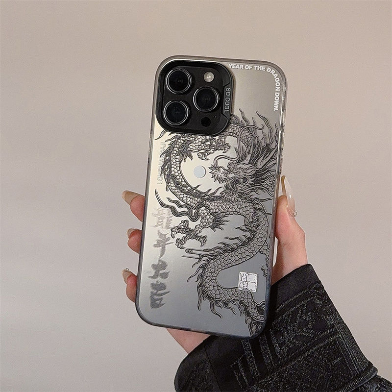 Thumbnail: New Luxury Laser Eastern myths legends Chinese dragon Phone Case For iPhone 11 1
