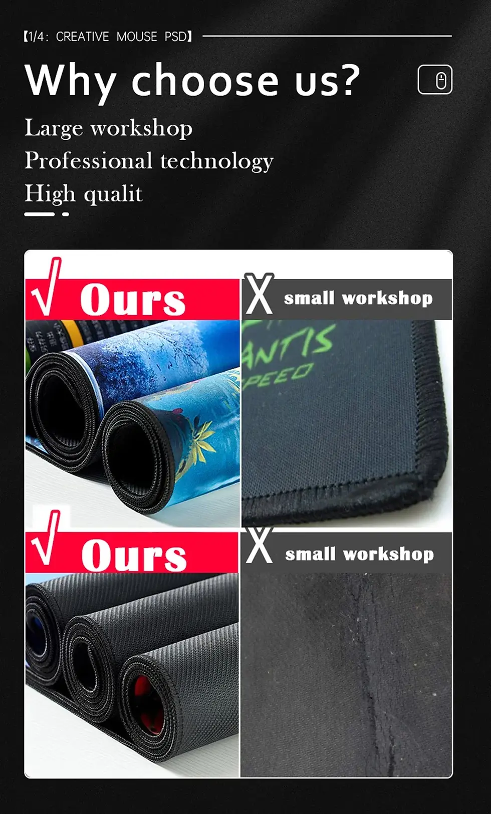 Thumbnail: Computer Art Mouse Pad Japan Wave Large Gaming Mousepad Gamer XXL Rubber Non-sli