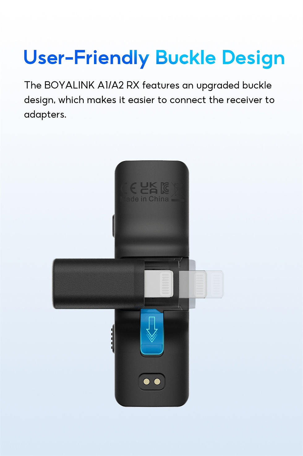 Thumbnail: BOYA BOYALINK A Wireless Lavalier Microphone for iPhone iPad Android Phones Type