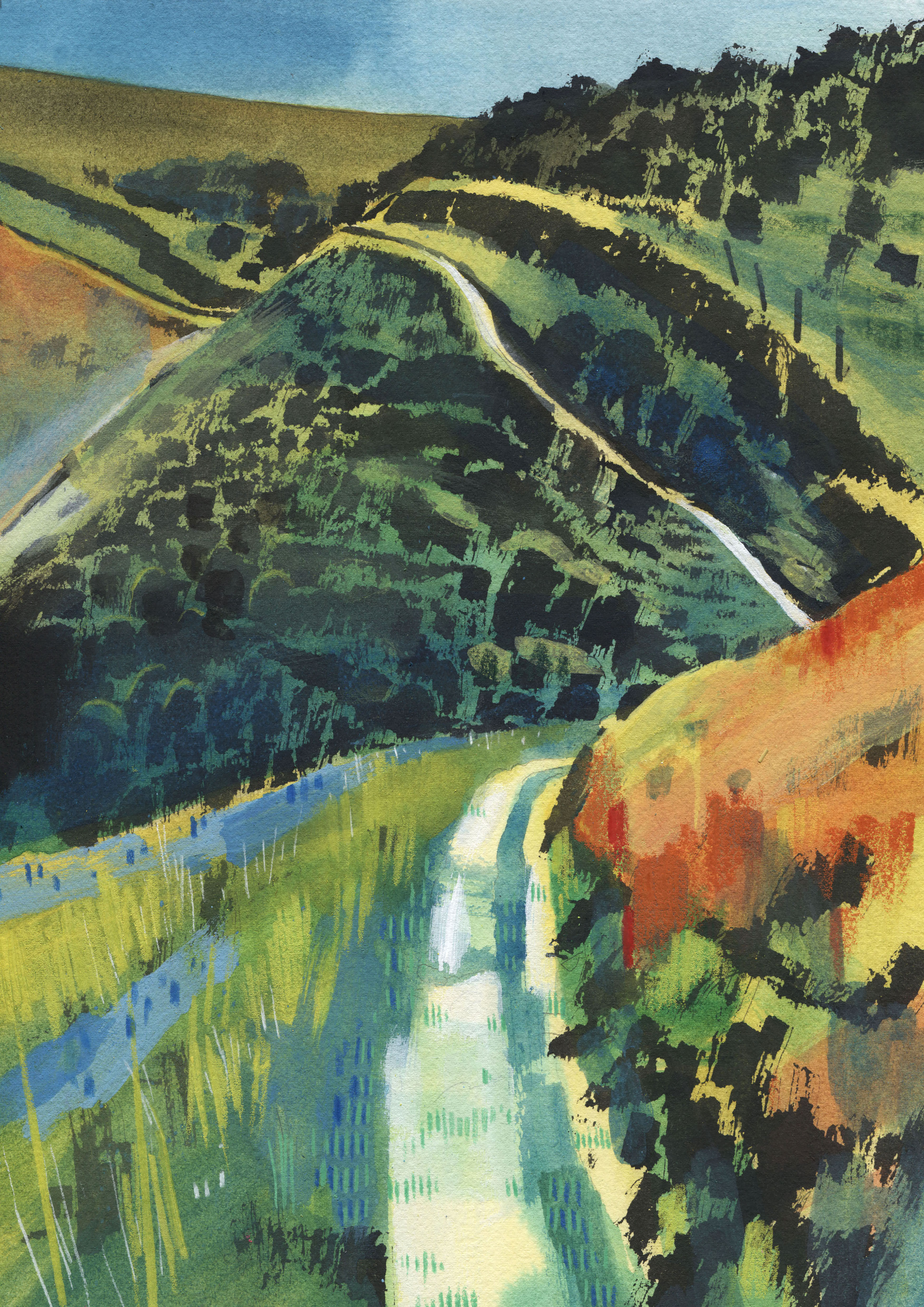 South West Coast Path 4 -  from an Original Painting By Leo