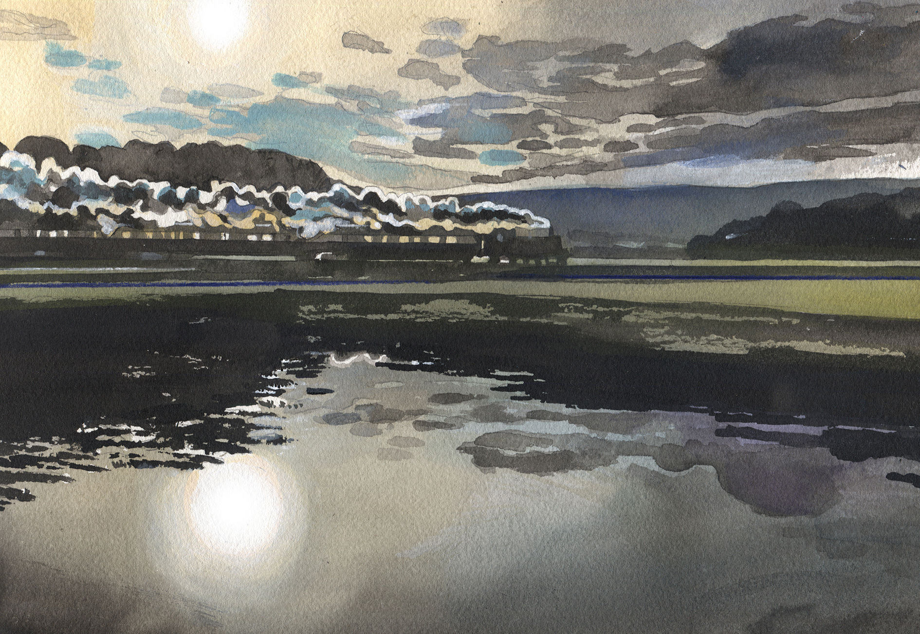 "West Somerset Railway" - Original  Watercolour Painting By Leo