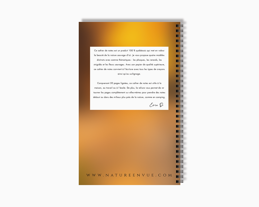Miniature : Cahier de notes - Renard