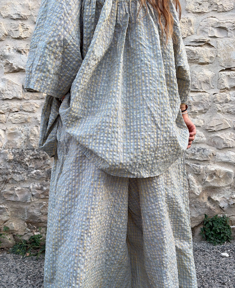 Ensemble carreaux oversize