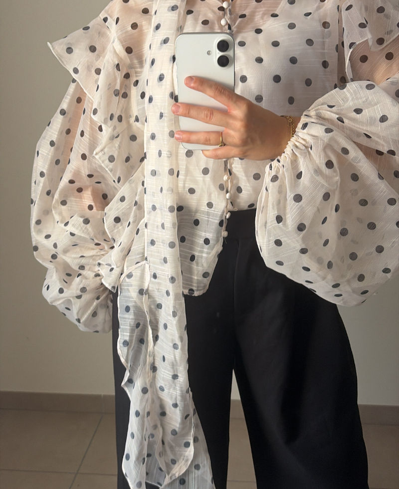 Blouse à pois