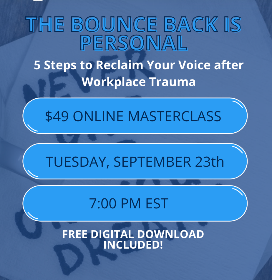 The Bounce Back is Personal