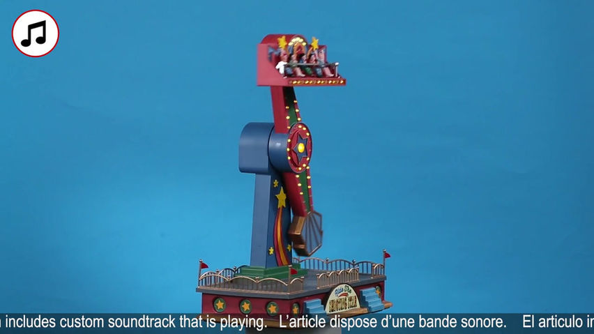 Jahrmarktbahn Shooting star von Lemax inkl. Licht, Musik und Animation