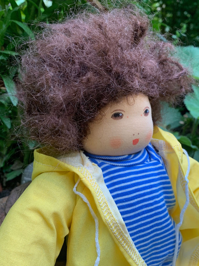 Nanchen Puppe Lena; hergestellt in Deutschland aus ausschliesslich biologischen Naturmaterialien