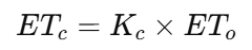Evapotranspiration Formulae