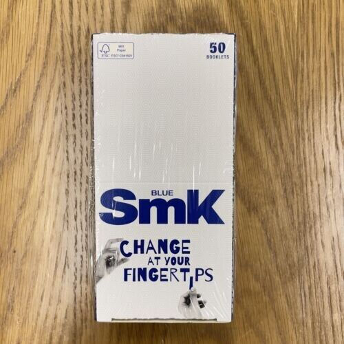 Sealed Box Of 50 Books SMK Brand Rolling Cigarette Papers