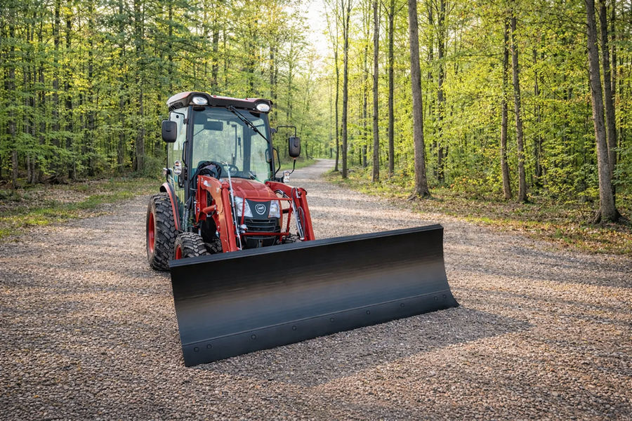 ANBO 6-Way Dozer Blade grading a work site