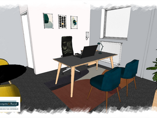 Croquis Bureau vintage bauhaus 1