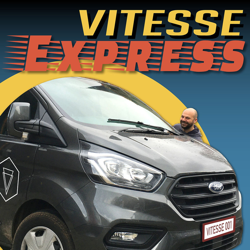 Vitesse Express fietsophaaldienst bestelwagen