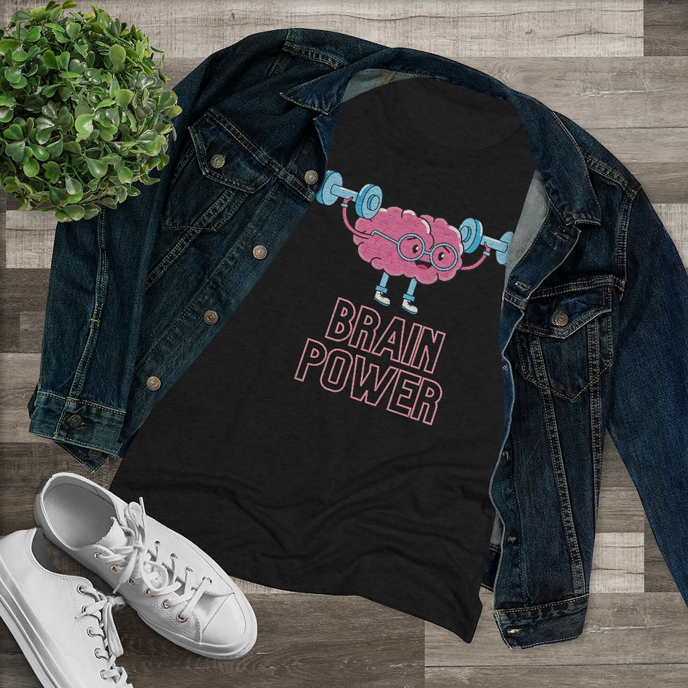 Thumbnail: "Brain Power" Women's Triblend Tee
