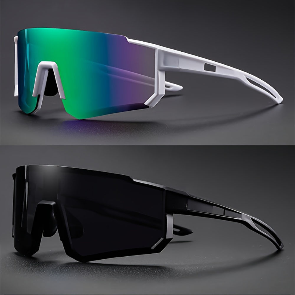 Men's Oversized Cycling Sunglasses Eyewear Bicycle Goggles Windproof Glasses Len