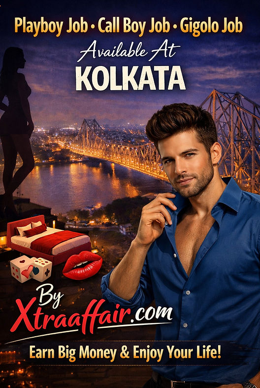 Playboy Job, Call Boy Job, Gigolo Job Available at Kolkata.” The image shows a stylish, co
