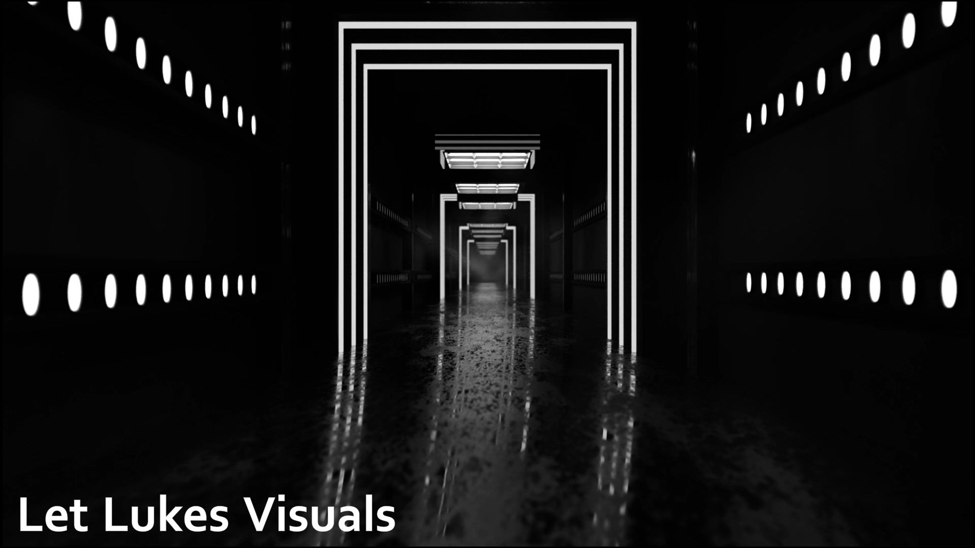 Dark Tunnel Flickering Lights Synced @120 BPM