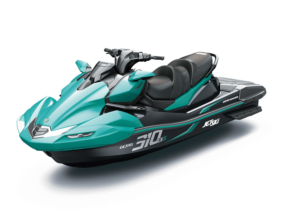 Green and black Kawasaki Ultra 310 Jet Ski