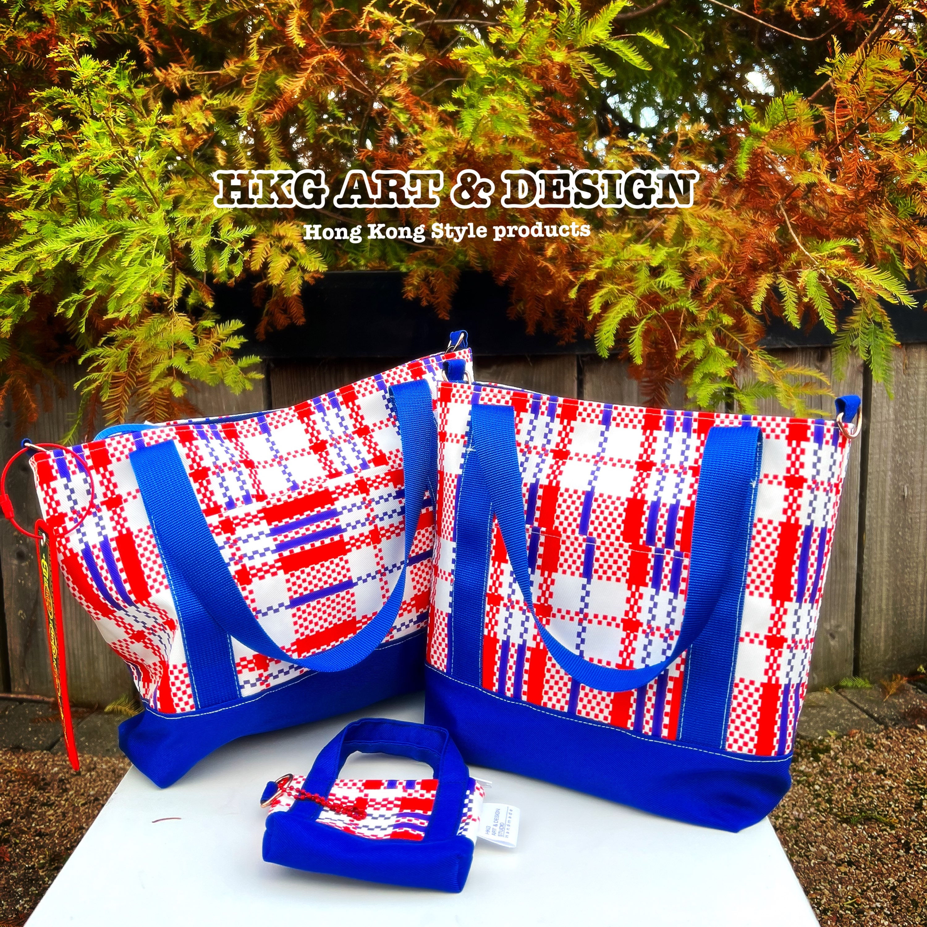 紅白藍手挽斜孭袋 Red-White-blue 2 way bag
