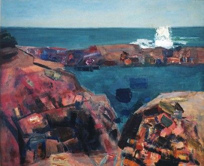 21. Newport Coast, Oil on Canvas 25" x 30"
